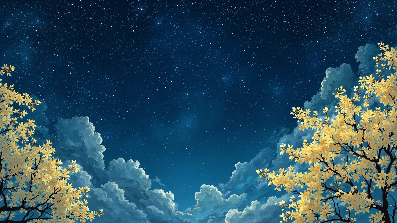 桂花的星空